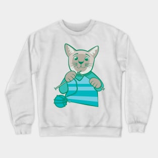 Knitting Siamese Crewneck Sweatshirt